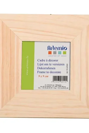 Seulement Aujourd'hui Cadre en bois plat 9x9cm