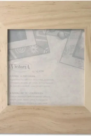 Commander Vite Cadre en bois plat 13x13cm