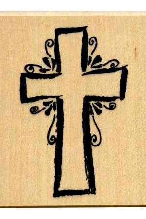 Dernière Chance Tampon Bois Croix