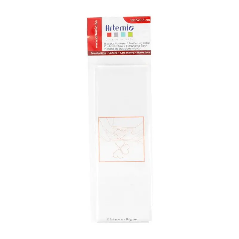 Bloc acrylique Long pour tampon transparent 5 x 15 cm Offre Spéciale