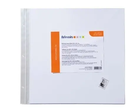 10 recharges de pochettes plastique 20,5cm x 20,5cm Meilleur Choix
