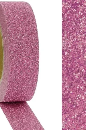 Pas Cher Masking tape Fuchsia Pailleté