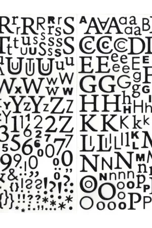Acheter Direct Stickers Alphabet scrapbooking Noir pailleté