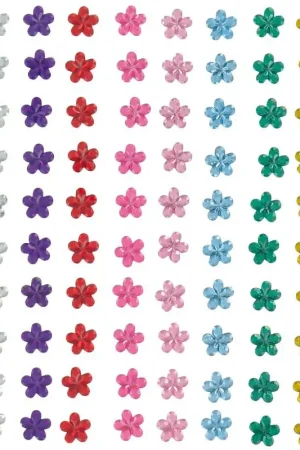 Expédition Rapide Strass fleur a coller x 80 pièces