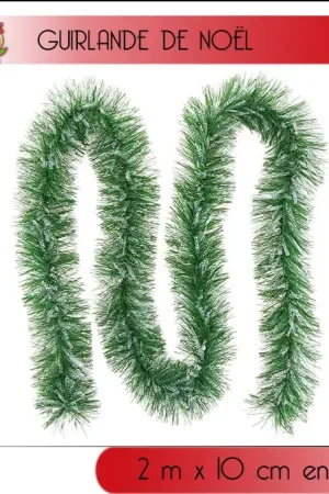 Guirlande de noel Vert Nature Neige Paiement Sécurisé