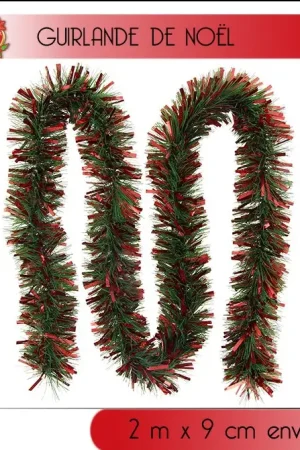 Guirlande de noel Vert et Rouge Acheter Direct