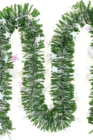 Usine Directe Guirlande de noel Nature avec Etoiles irisées