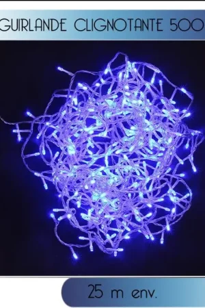 Prix Cassé Guirlande lumineuse clignotante 500 LED Bleu