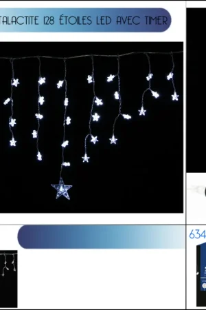 Must-Have Rideau Stalactite lumineux 128 LED Blanc