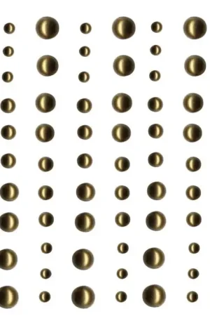 Affaire À Saisir Perles adhésives Or x 80 pièces
