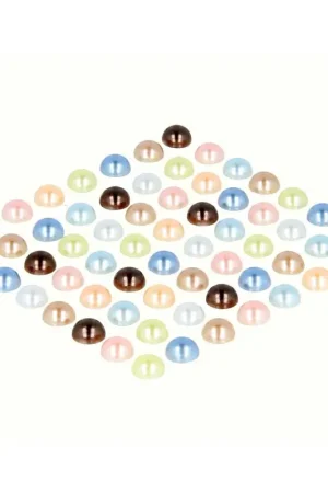 Demi perle adhésive Pastel x 64 pièces Bon Plan