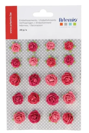 Mini Roses roses x 20 Prix Réduit