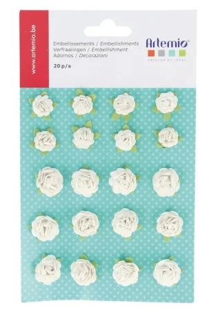 Mini Roses Blanche x 20 Réduction