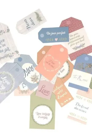 Achetez Aujourd'hui Etiquette papier Love Story x 15 pièces
