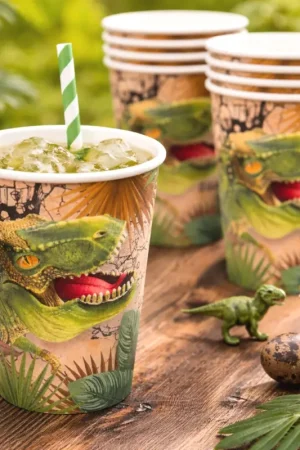 Nouvel Arrivage Gobelet carton Dinosaure x 10 pièces