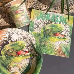 Vente Flash Serviette en papier theme Dinosaure x 20 pièces