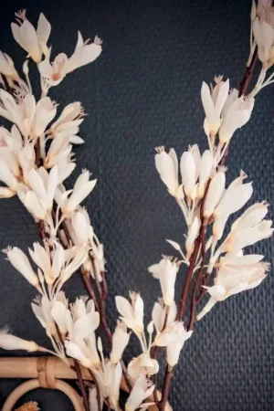 Pas Cher Branche de fleurs de magnolia Blanc 130cm