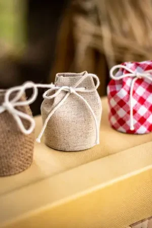 Expédié Aujourd'hui 4 Pochons en jute naturel
