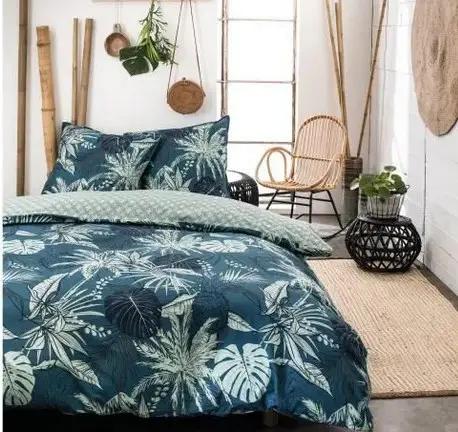 Expédié Aujourd'hui Housse de couette 220x240 ZippéeMawira Bleu