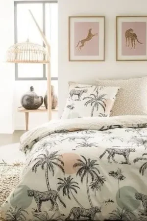 Parure housse de couette 220x240cm Safari Haute Qualité