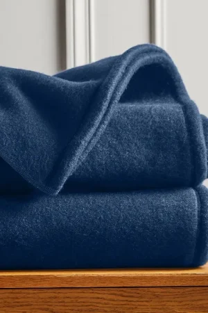 Couverture polaire moelleuse Bleu marine 180x220cm Marque