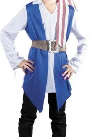 Déguisement Garçon Pirate Bleu 7/9 ans Quantité Limitée
