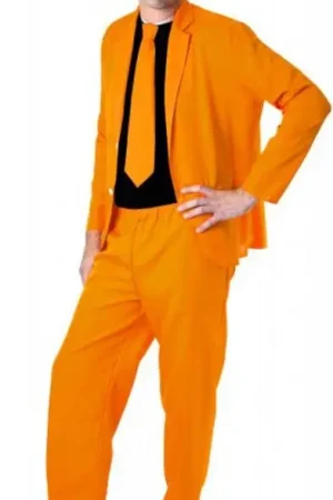 Nouveauté Déguisement Adulte Néon Orange