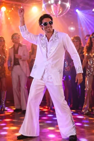 Promotion Déguisement Adulte Disco Blanc XXL