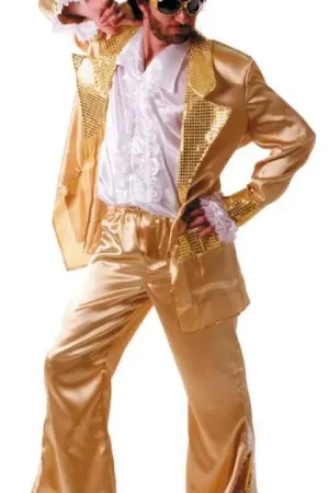 Déguisement Homme Disco Or Quantité Limitée
