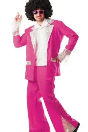 Promotion Déguisement Homme Disco Fuchsia