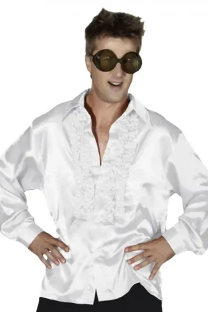 Must-Have Déguisement Homme Chemise satin Blanc