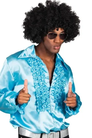 Chemise Disco Turquoise XL Adulte Certifié