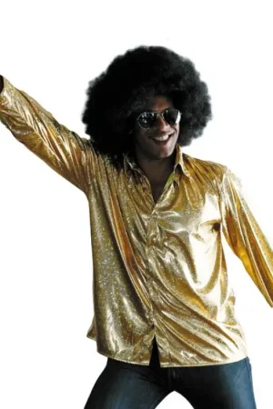 Chemise Disco Années 70 Or Quantité Limitée
