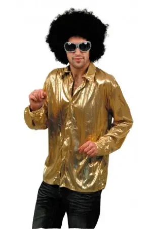 Offre Exclusive Chemise Disco Night Fever Or