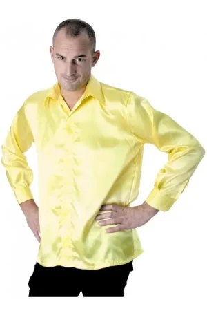 Chemise Disco Néon Jaune Vente Directe