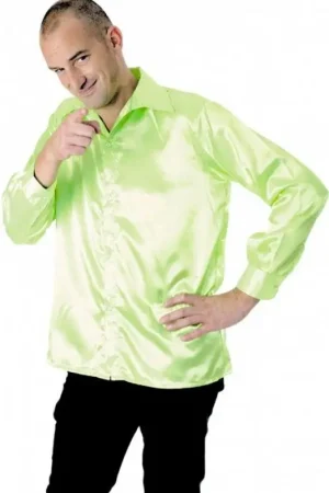 Chemise Disco Néon Vert anis Achetez Aujourd'hui