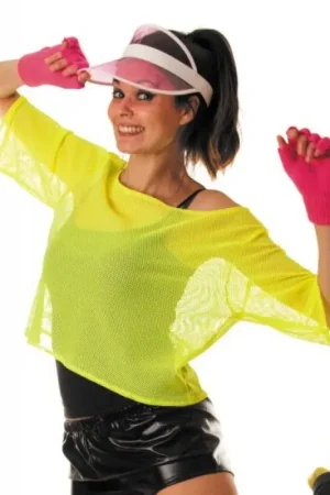 Tee shirtFish net Jaune fluo Meilleure Vente