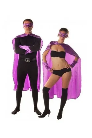 Déguisement Adulte Super Héros Violet Commander Vite