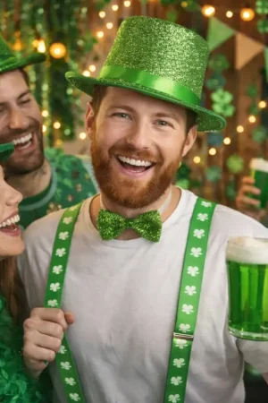 Marque Bretelles vertes Saint Patrick