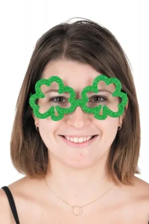 Meilleur Choix Lunettes Trèfles pailletées Saint Patrick