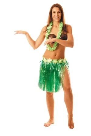 Jupe hawai Verte Luxe 45cm Acheter En Ligne