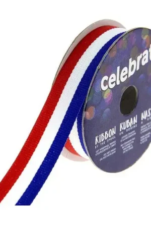 Dernière Chance Ruban bleu blanc rouge 15mm x 4m