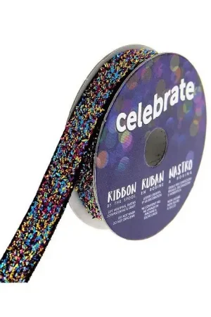 Affaire À Saisir Ruban de velours glitter Multicolore 10mm x 2.5m