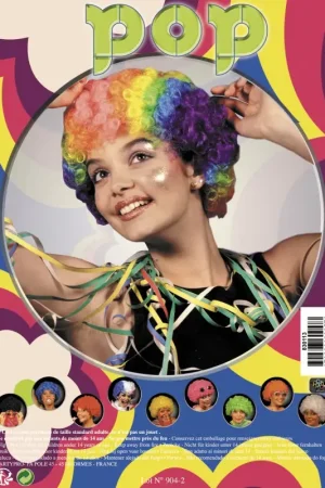 Perruque Pop Multicolore Vente Directe