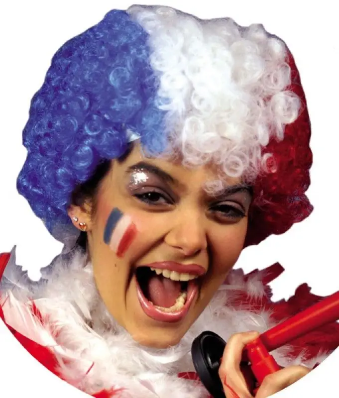 Perruque Pop Tricolore Offre Exclusive