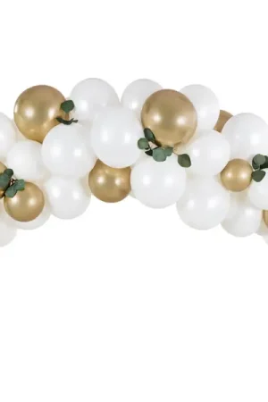 Usine Directe Arche de ballons Blanc et Or