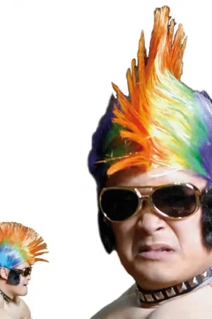 Perruque Rainbow Punk Réduction