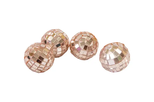 Petite boule a facette Rose gold x 4 pièces Nouveauté