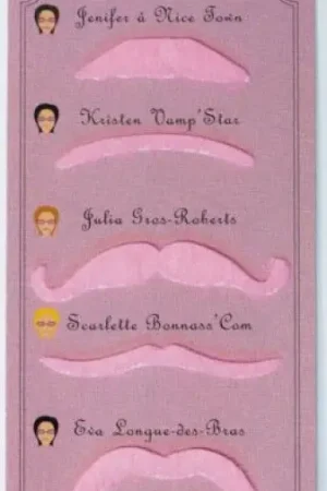 Moustache Party (Set de 6 Moustaches Roses) Remise