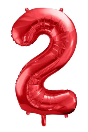 Paiement Sécurisé Ballon mariage Chiffre 2 Géant Rouge